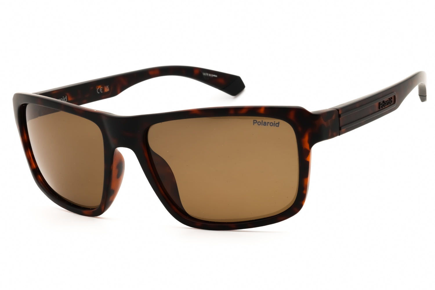 Polaroid Core PLD2158S Polarized Rectangular Sunglasses — Brown by Polaroid Core