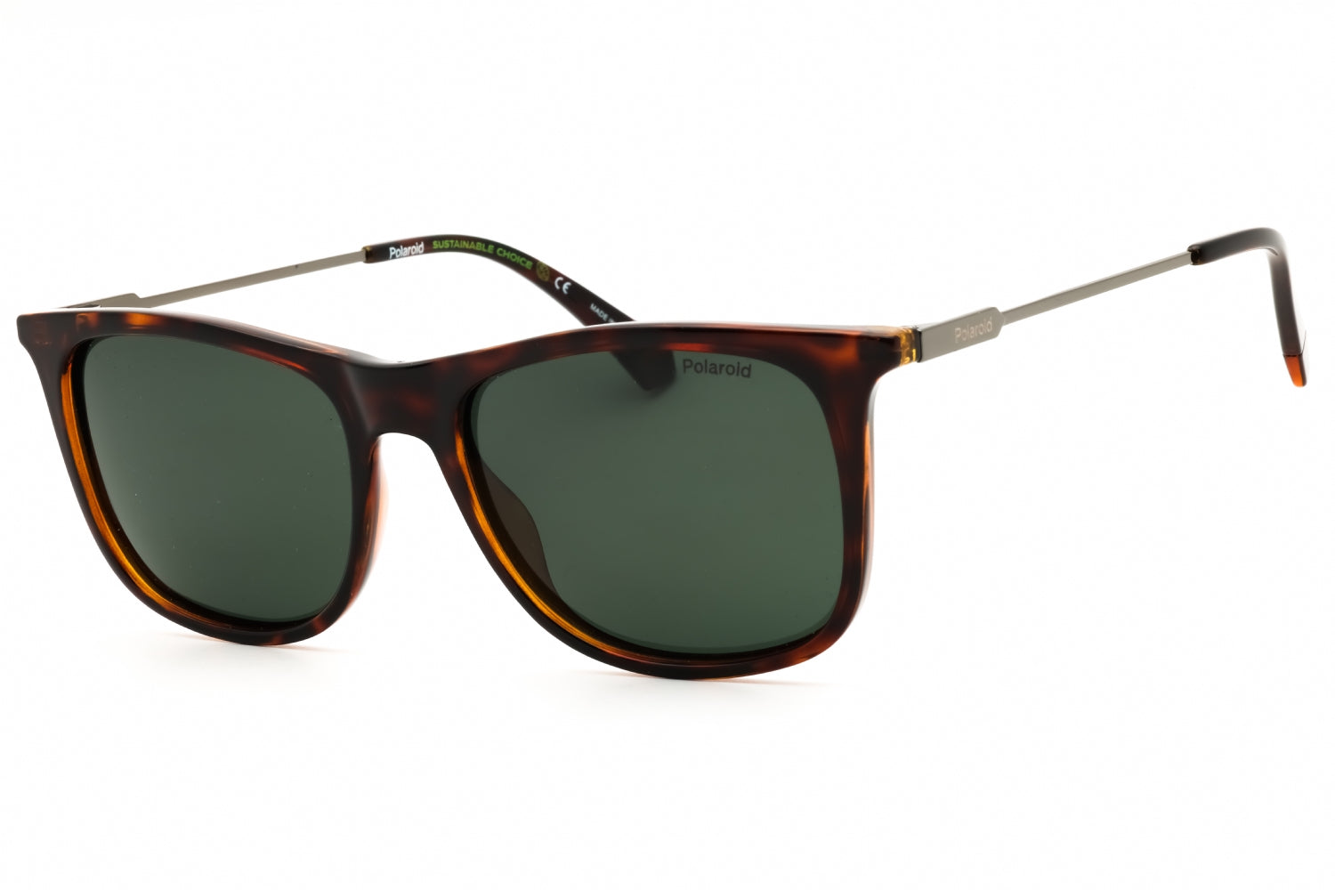 Polaroid Core PLD4145SX Polarized Rectangular Sunglasses — Brown by Polaroid Core