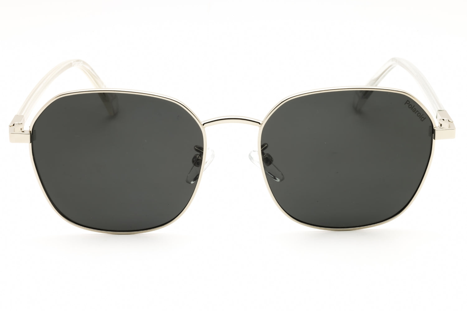 Polaroid Core PLD4168GSX Oval Metal Frame Sunglasses — Silver, view 2
