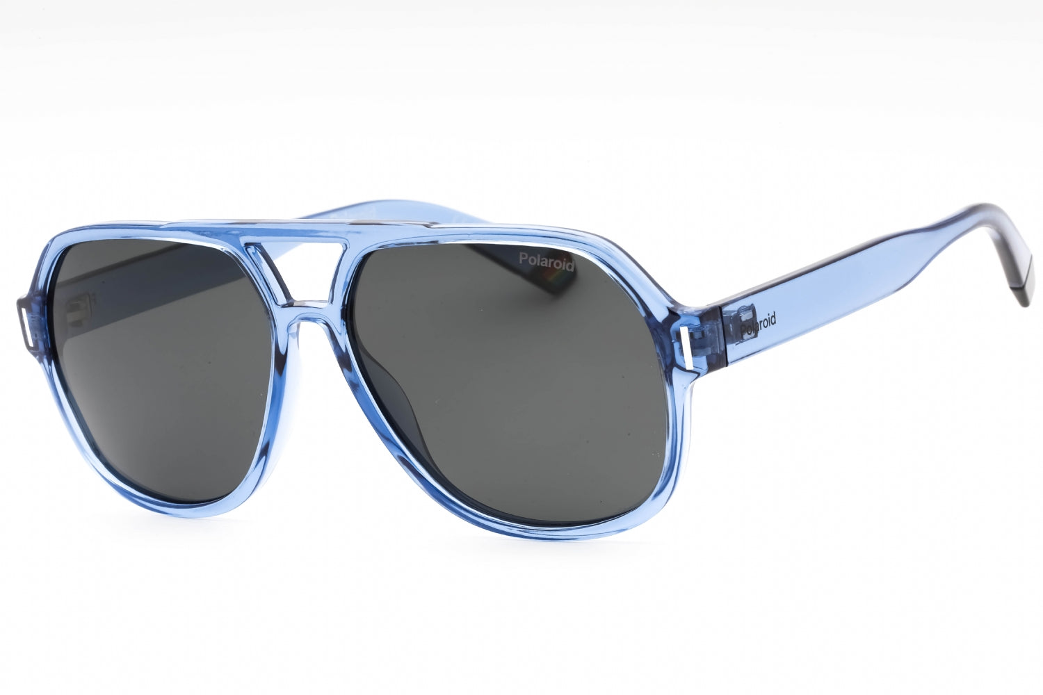 Polaroid Core PLD6193S Aviator-Style Polarized Sunglasses — Blue by Polaroid Core