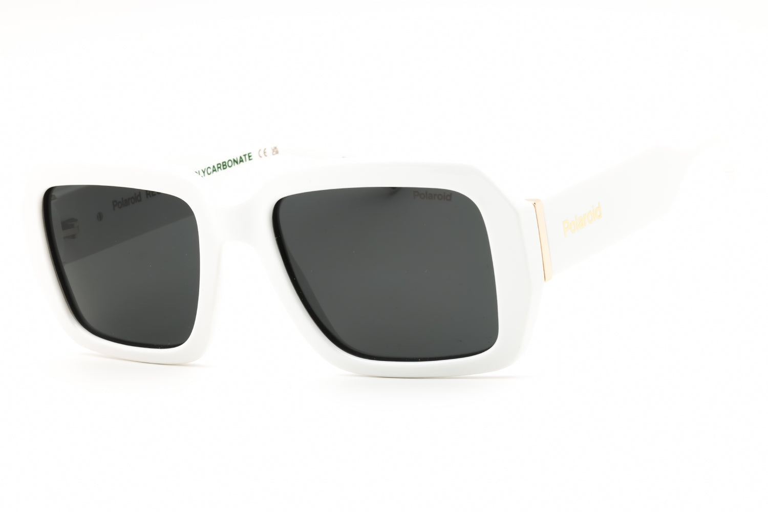Polaroid Core PLD6223SX Polarized Oversized Sunglasses — White by Polaroid Core
