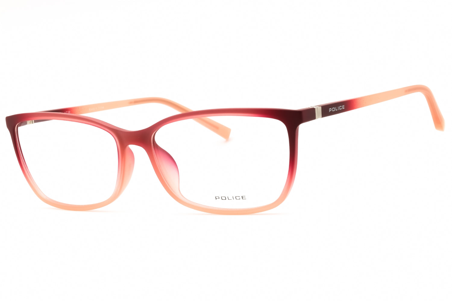 Police VPL196 Gradient Rectangular Frame Eyeglasses — Pink by Police