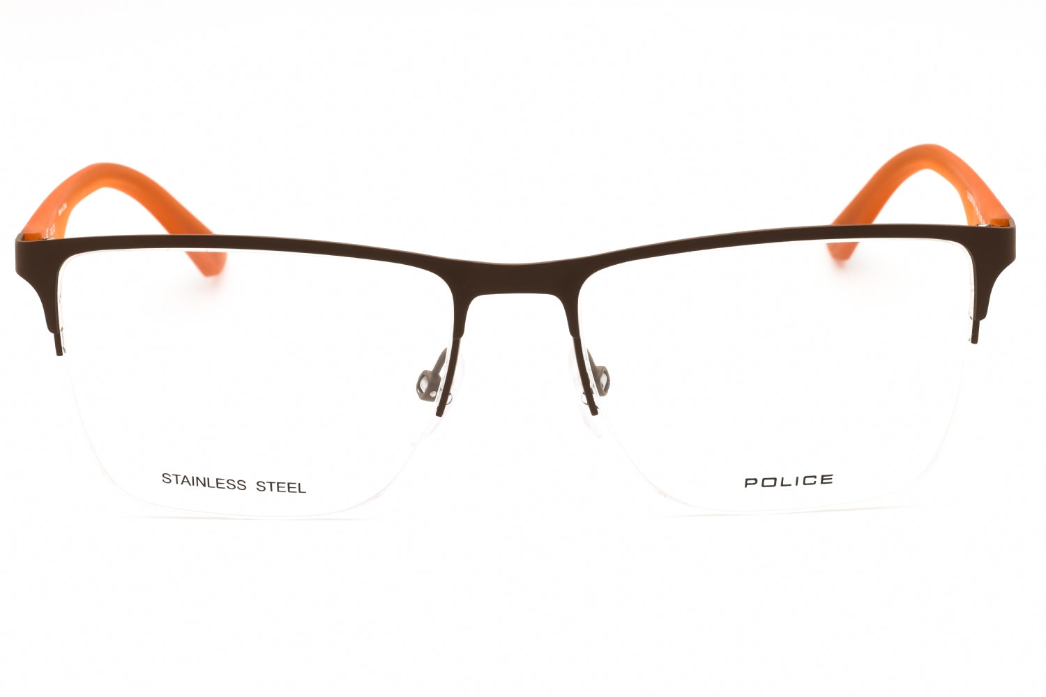 Police VPL398 Eyeglasses — Brown, view 2