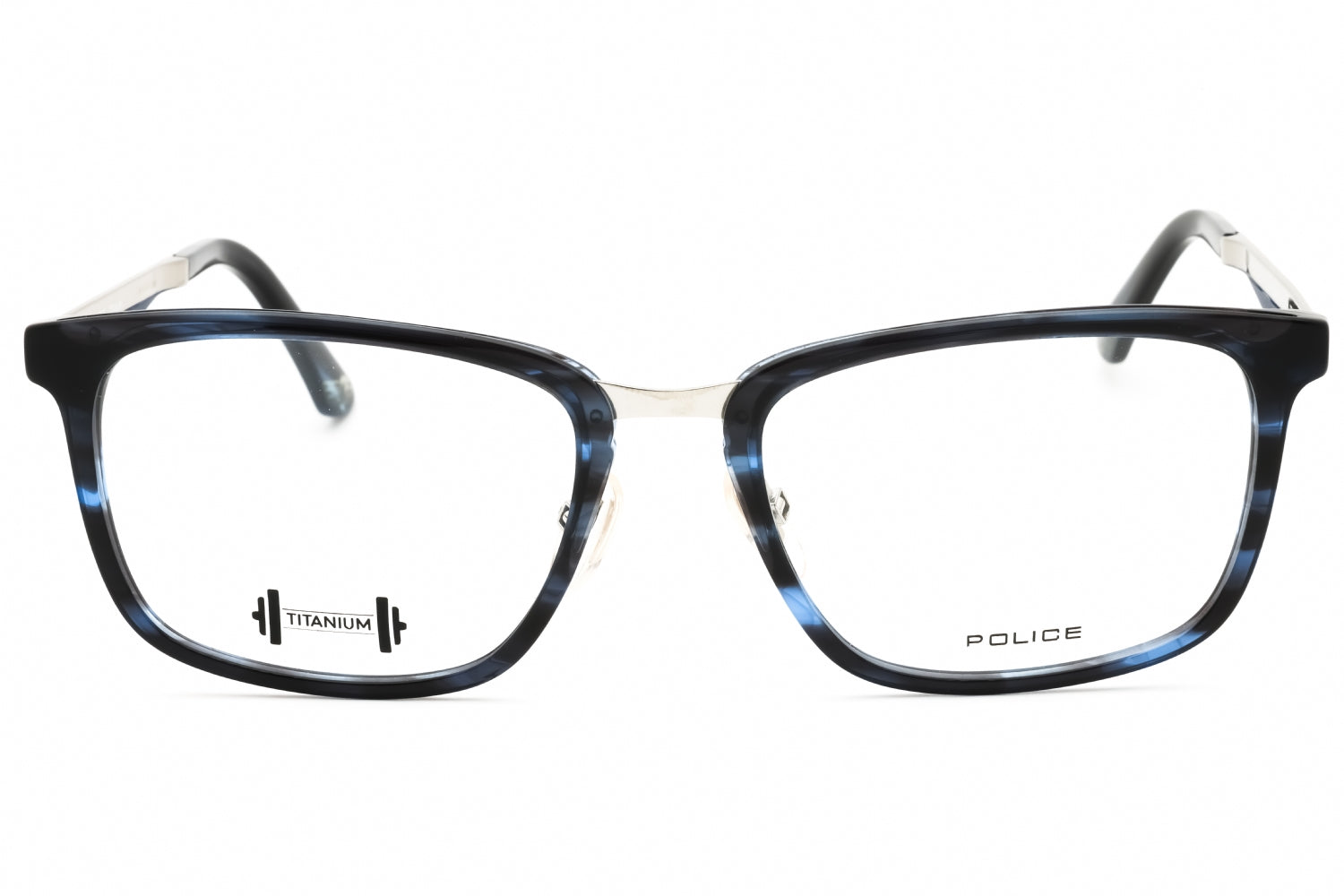 Police VPL684 Eyeglasses — Blue, view 2