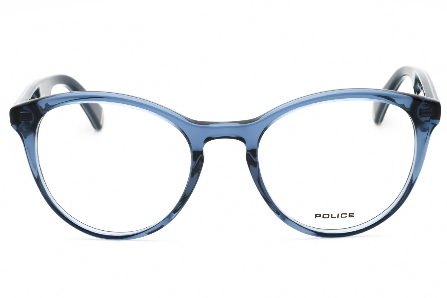 Police VPL764 Eyeglasses — Blue, view 2
