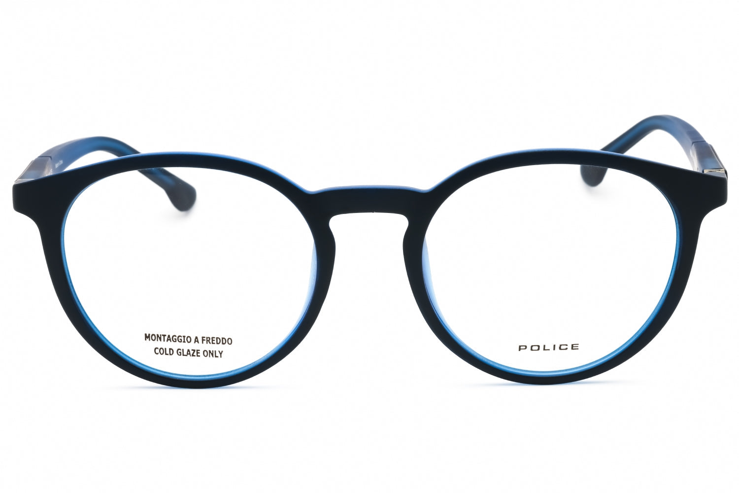 Police VPL878 Eyeglasses — Blue, view 2