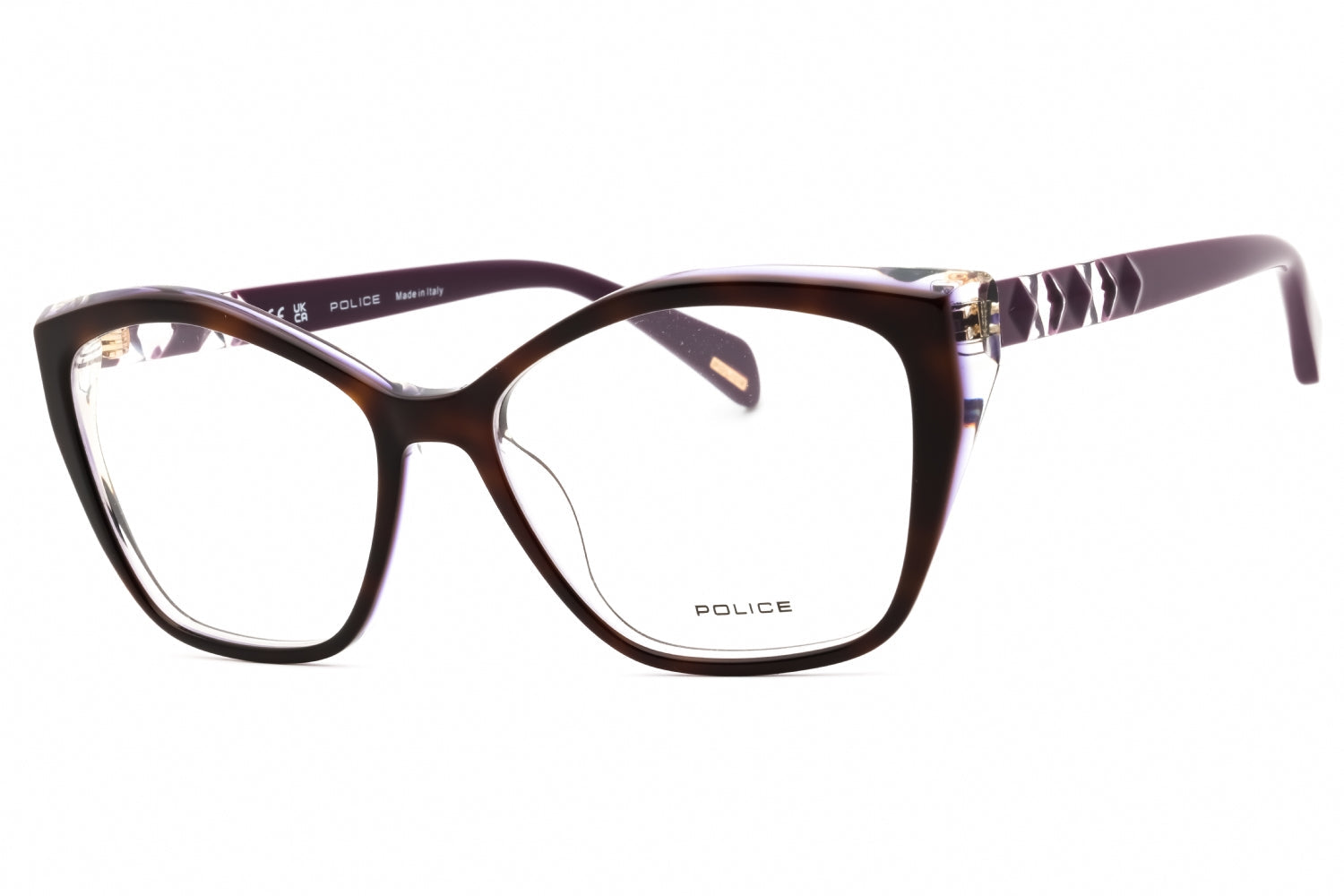 Police VPLL32M Cat Eye Acetate Eyeglasses — Brown by Police