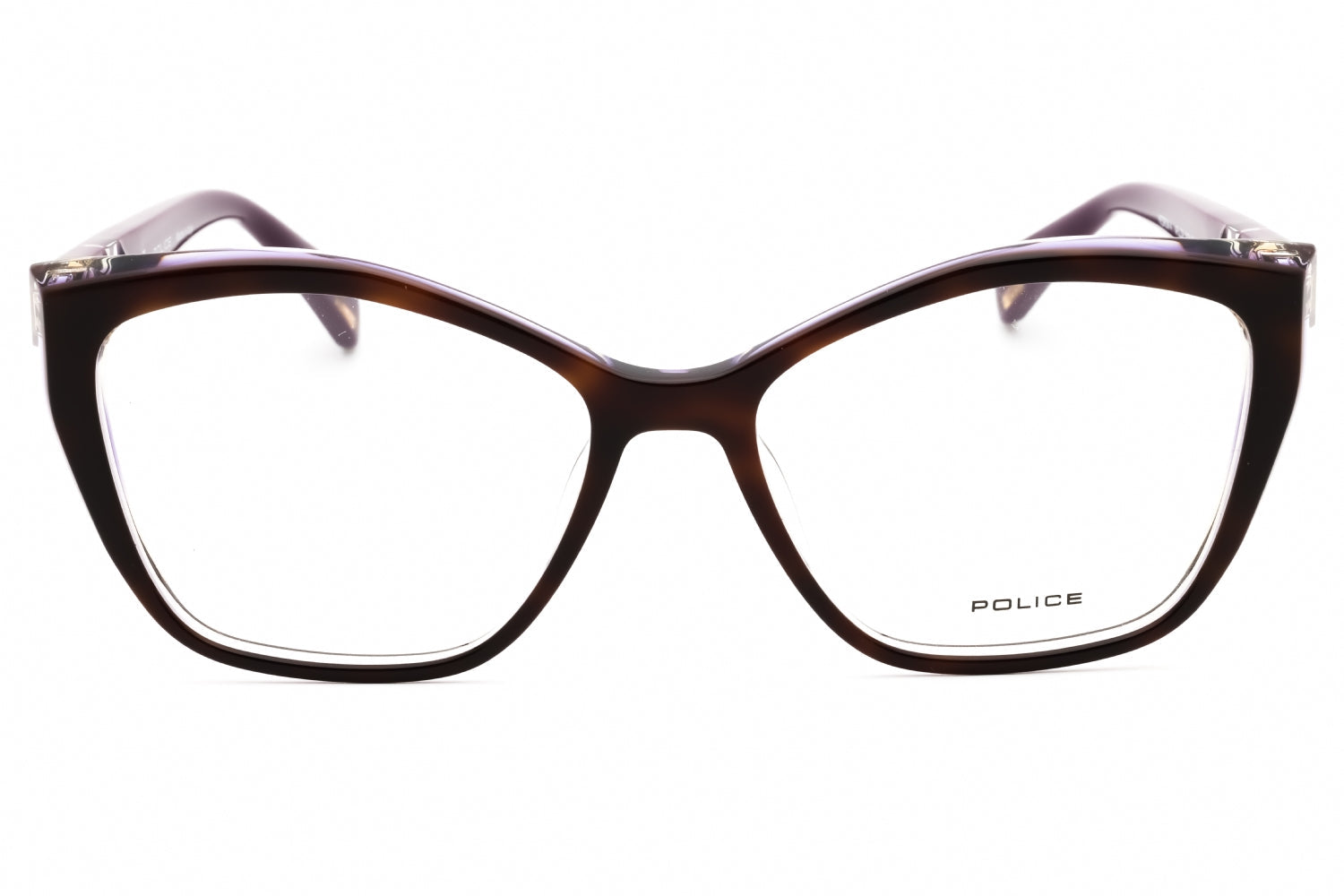 Police VPLL32M Cat Eye Acetate Eyeglasses — Brown, view 2