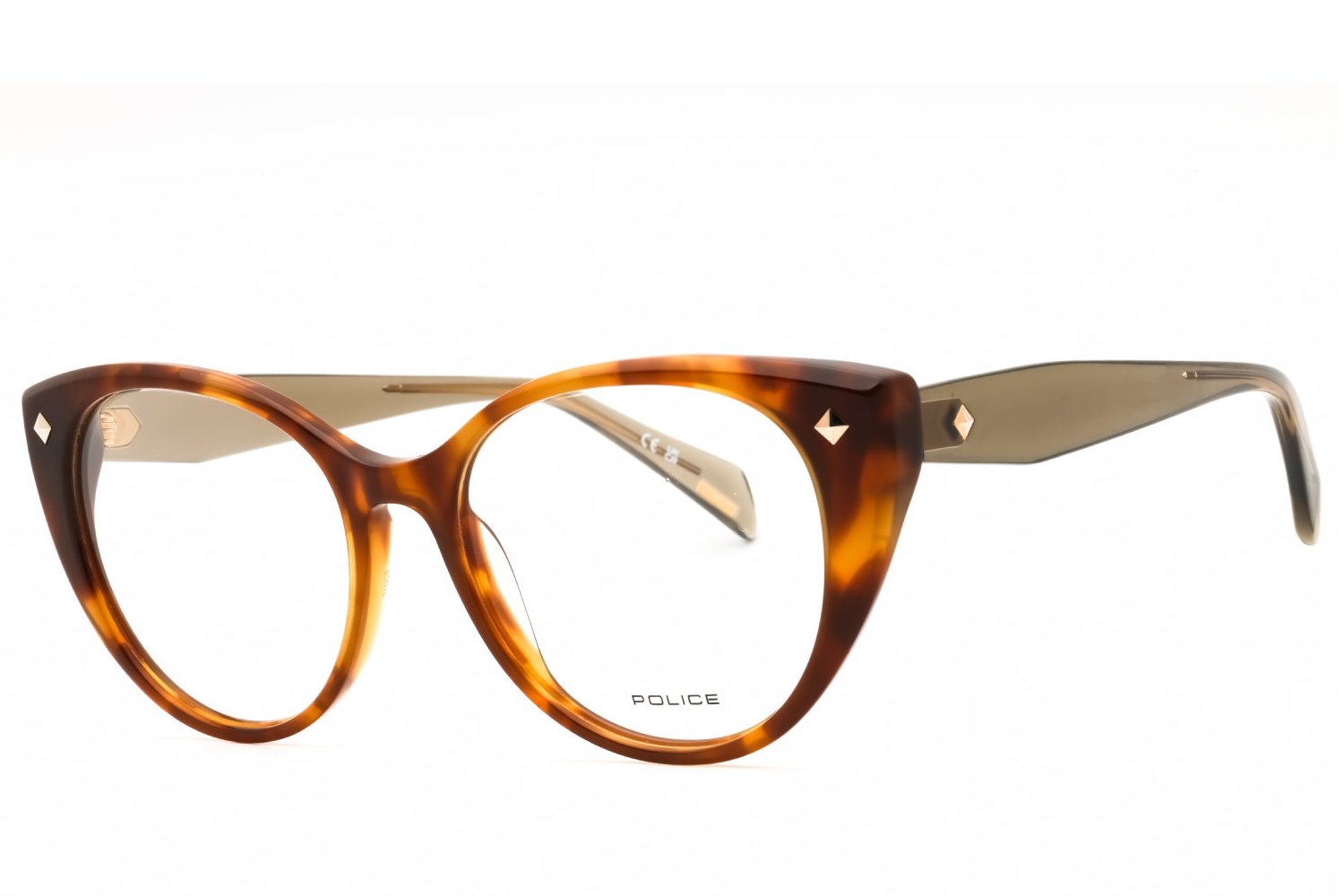 Police VPLM02 Cat Eye Acetate Eyeglasses — Tortoiseshell by Police