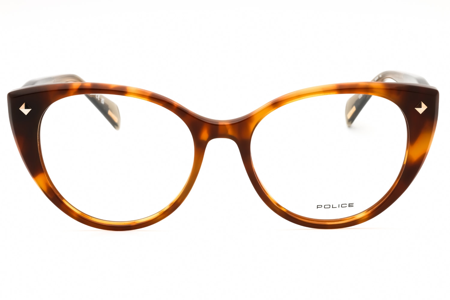 Police VPLM02 Cat Eye Acetate Eyeglasses — Tortoiseshell, view 2