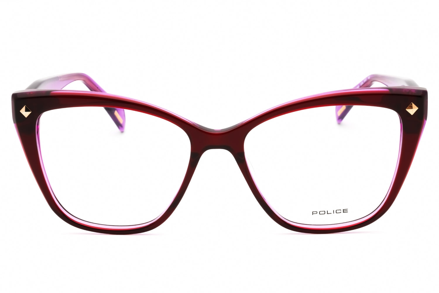Police VPLM03 Cat-Eye Acetate Eyeglasses — Purple, view 2