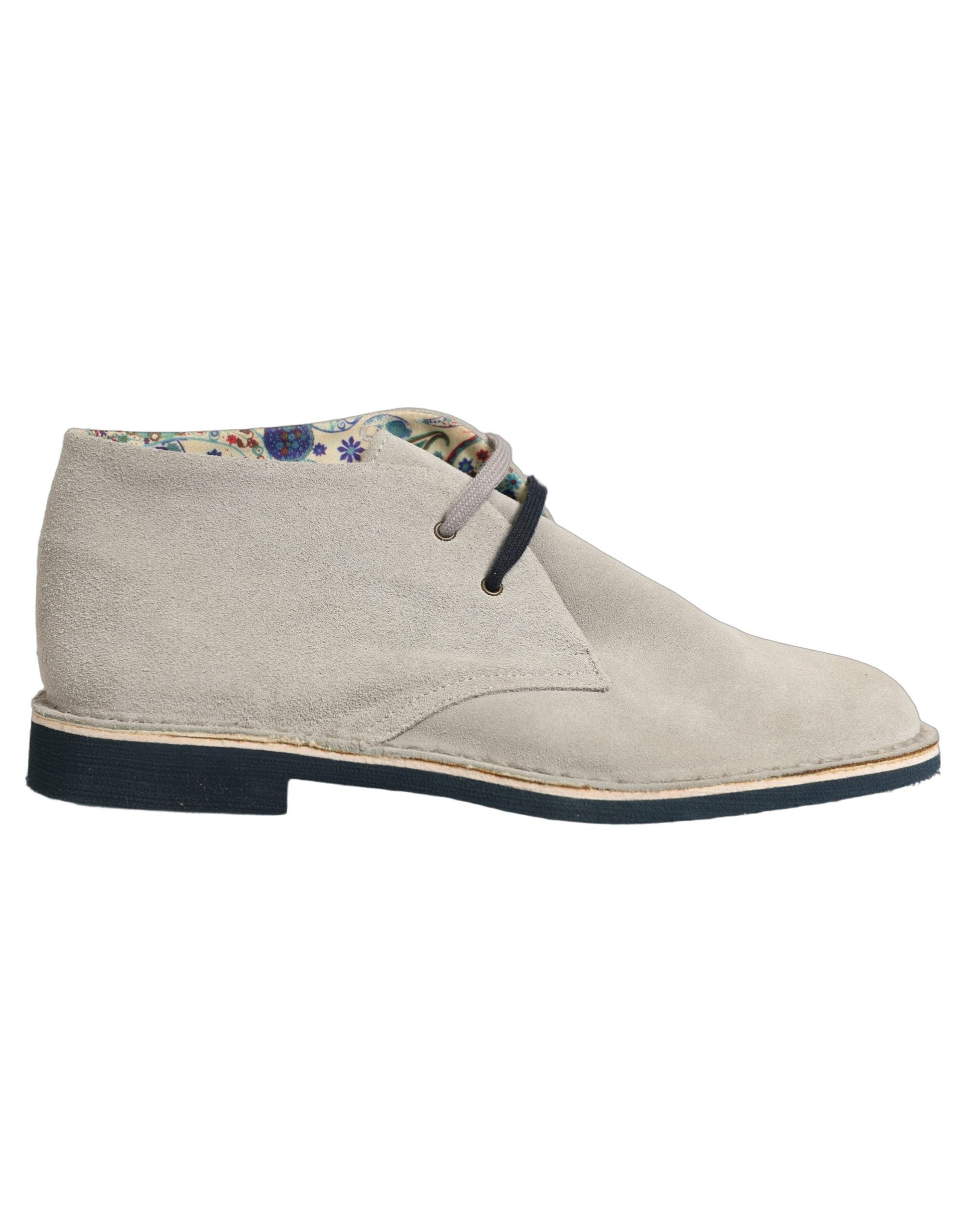 Pollini Suede Chukka Boots — Gray, view 7