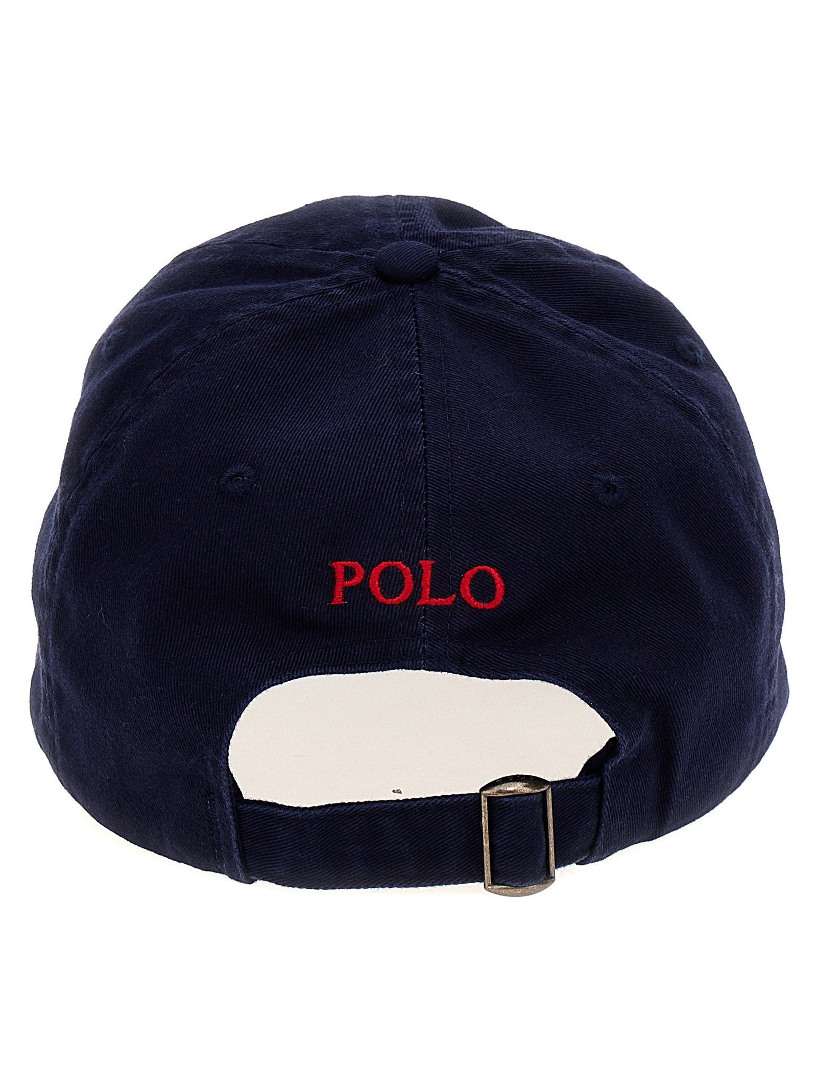 Polo Ralph Lauren Logo-Embroidered Cotton Baseball Cap — Navy, view 3