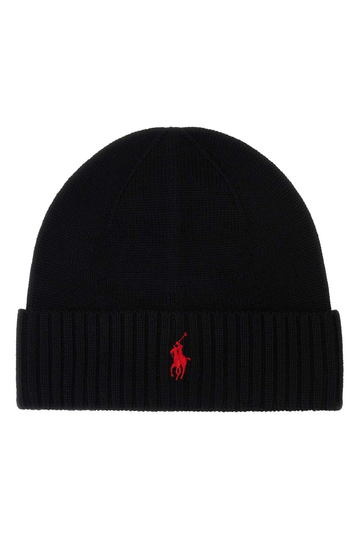 Polo Ralph Lauren CUFFIE Wool Beanie — Black by Polo Ralph Lauren