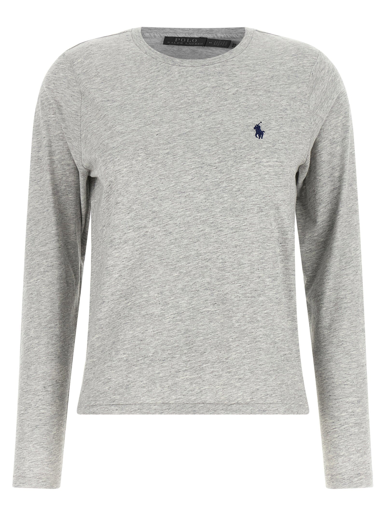 Polo Ralph Lauren Pony-Embroidered Cotton Long-Sleeve T-Shirt — Gray by Polo Ralph Lauren