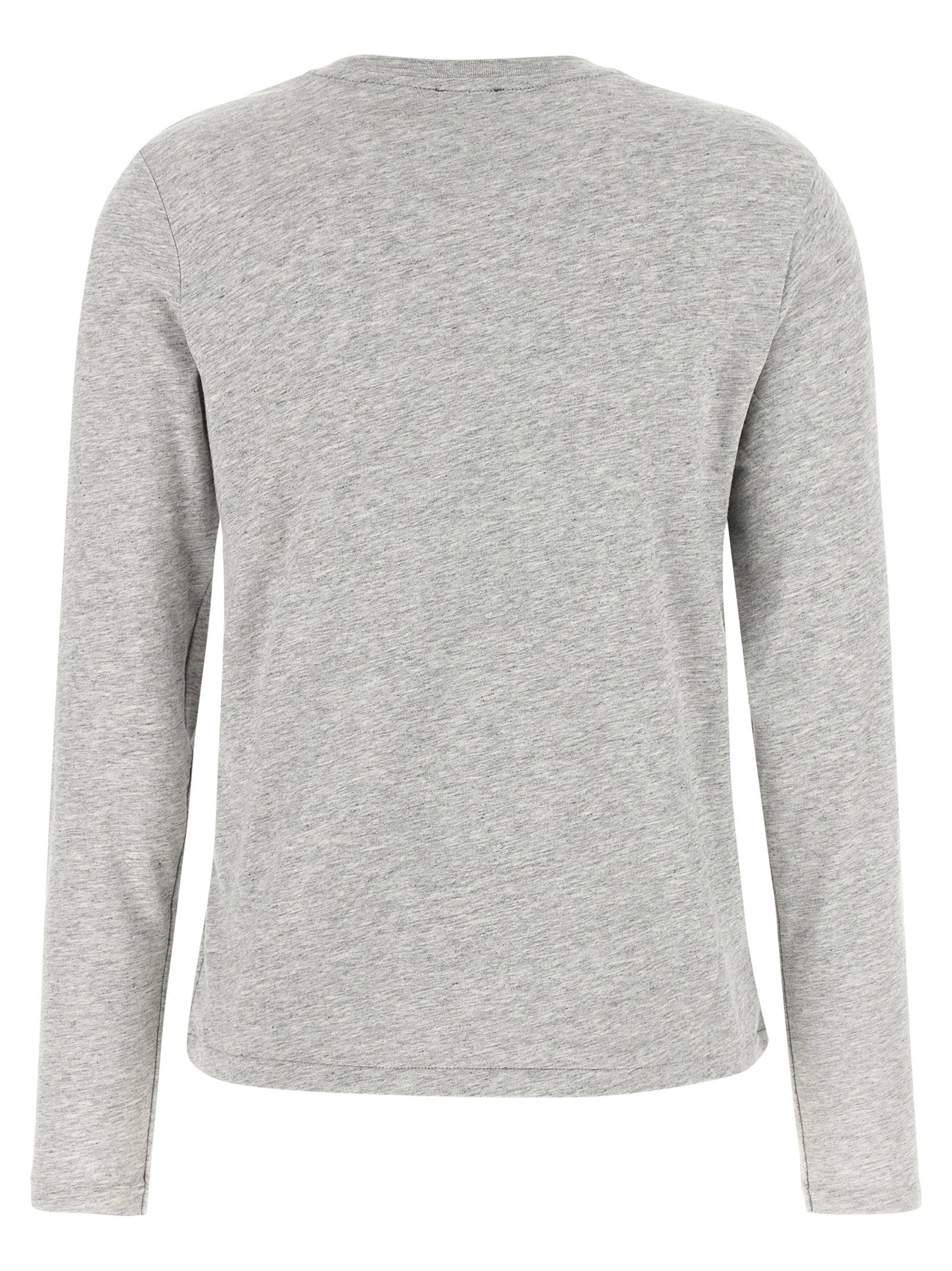 Polo Ralph Lauren Pony-Embroidered Cotton Long-Sleeve T-Shirt — Gray, view 2
