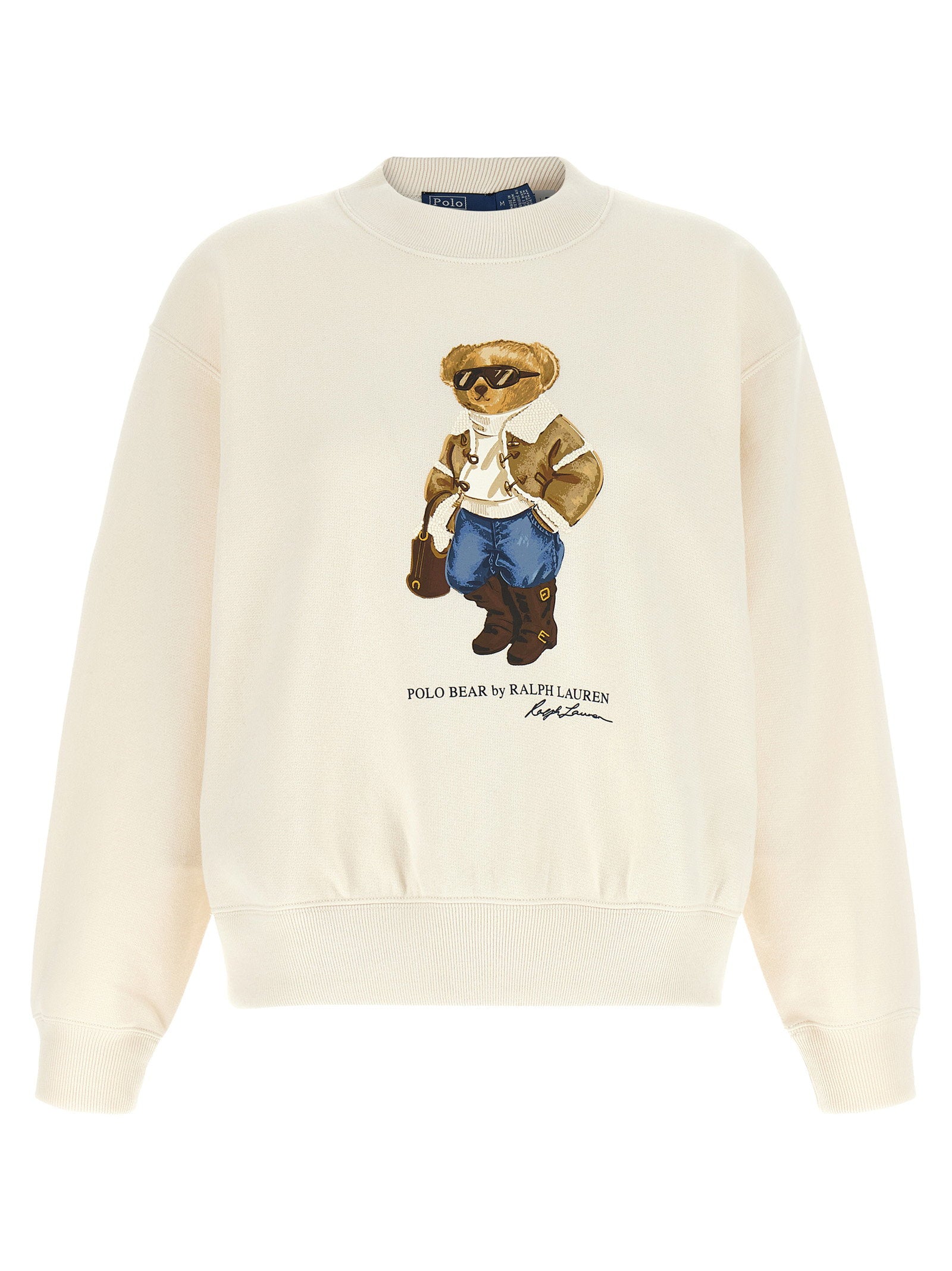 Polo Ralph Lauren Polo Bear Graphic Sweatshirt — Cream by Polo Ralph Lauren