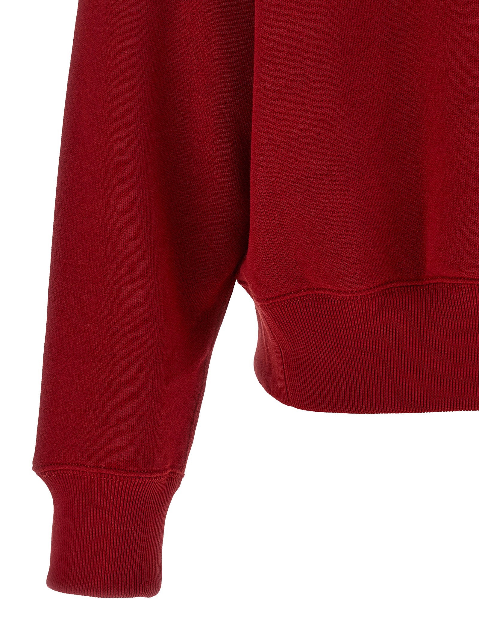 Polo Ralph Lauren Crew Neck Cotton Blend Sweatshirt — Red, view 4