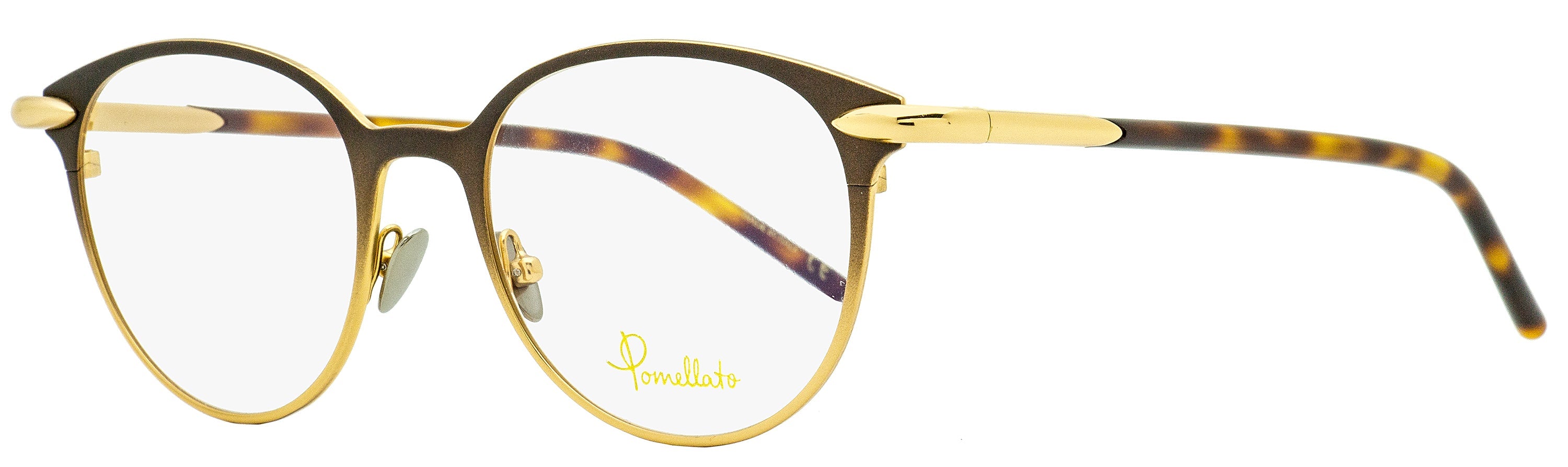 Pomellato PM0055O Oval Metal-Acetate Eyeglasses — Brown, view 2
