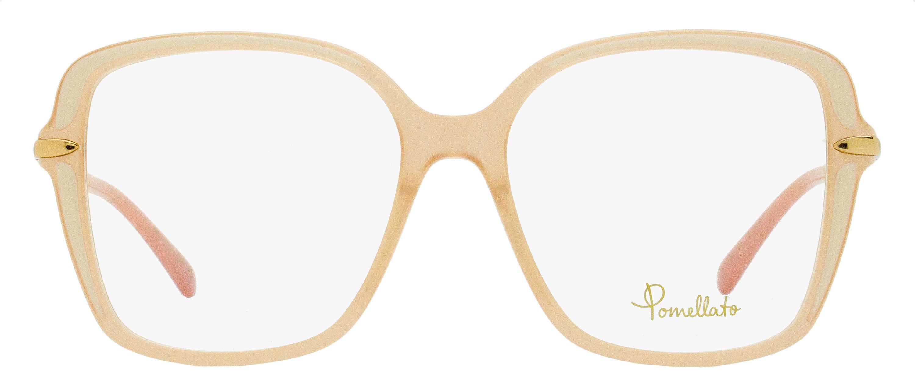 Pomellato PM0090O Square Acetate Frame Eyeglasses — Beige, view 2