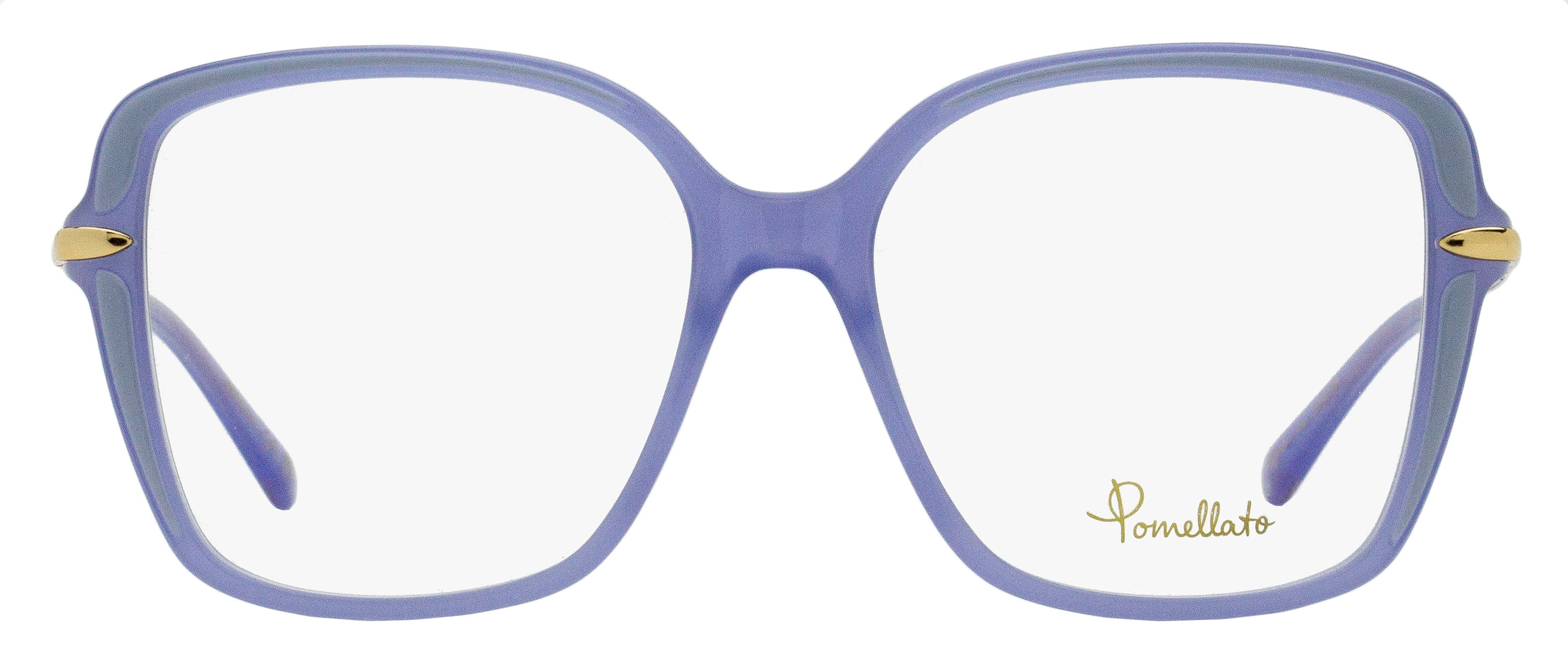 Pomellato PM0090O Square Acetate Eyeglasses — Blue, view 2