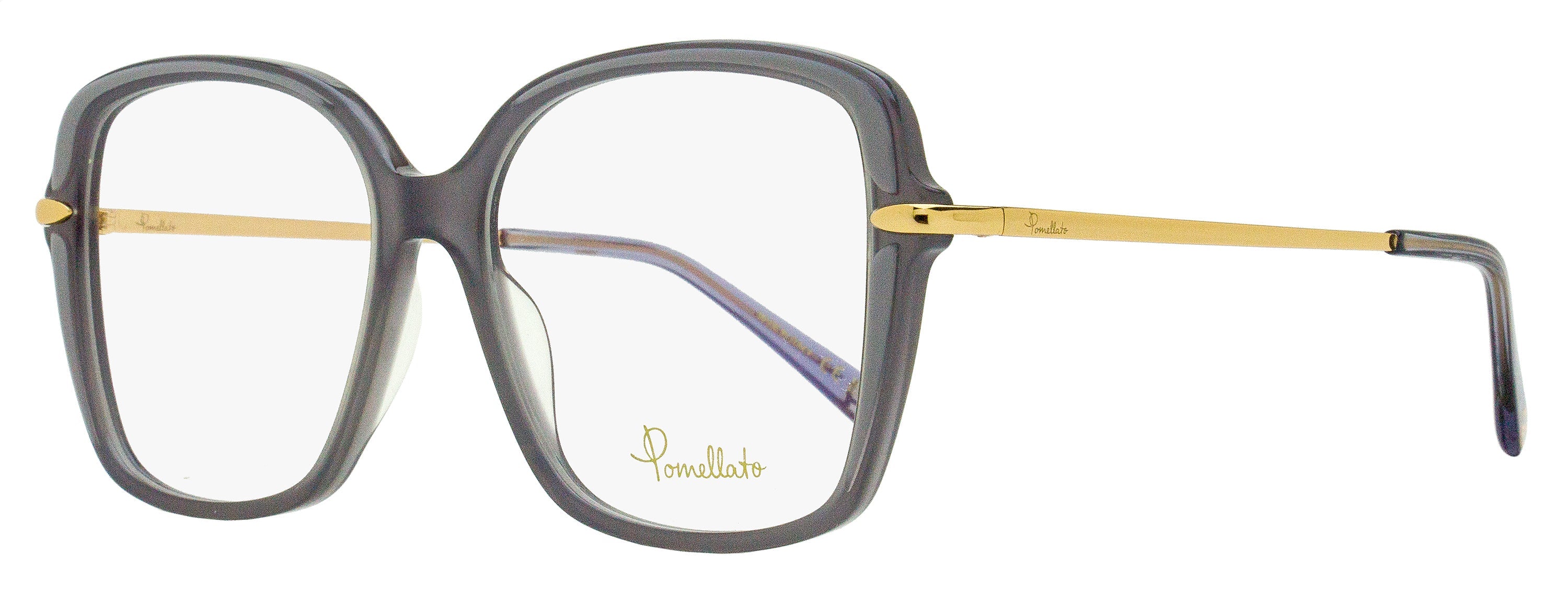 Pomellato PM0090O Square Optical Frames Eyeglasses — Gray by Pomellato