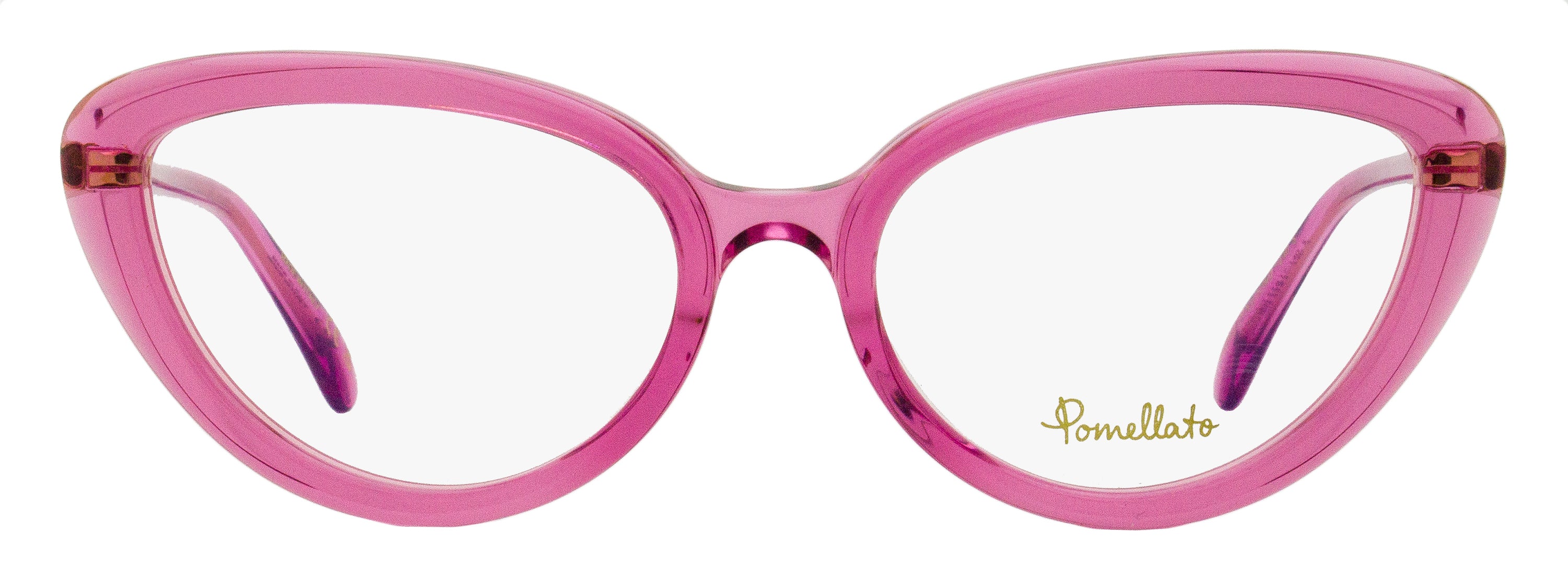 Pomellato PM0112O Cat-Eye Acetate Eyeglasses — Pink, view 2
