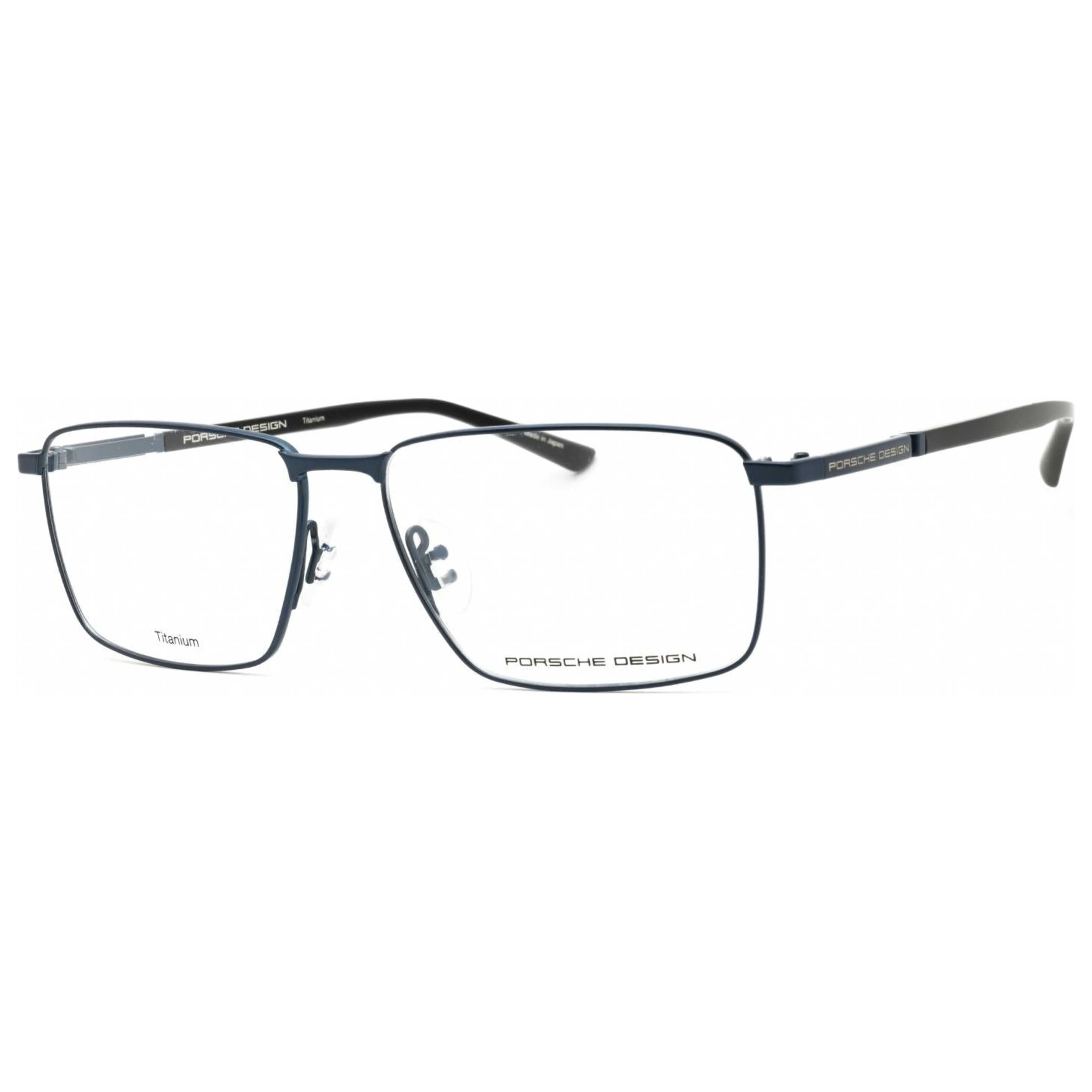Porsche Design P872955C Titanium Rectangle Frame Eyeglasses — Gray by Porsche Design