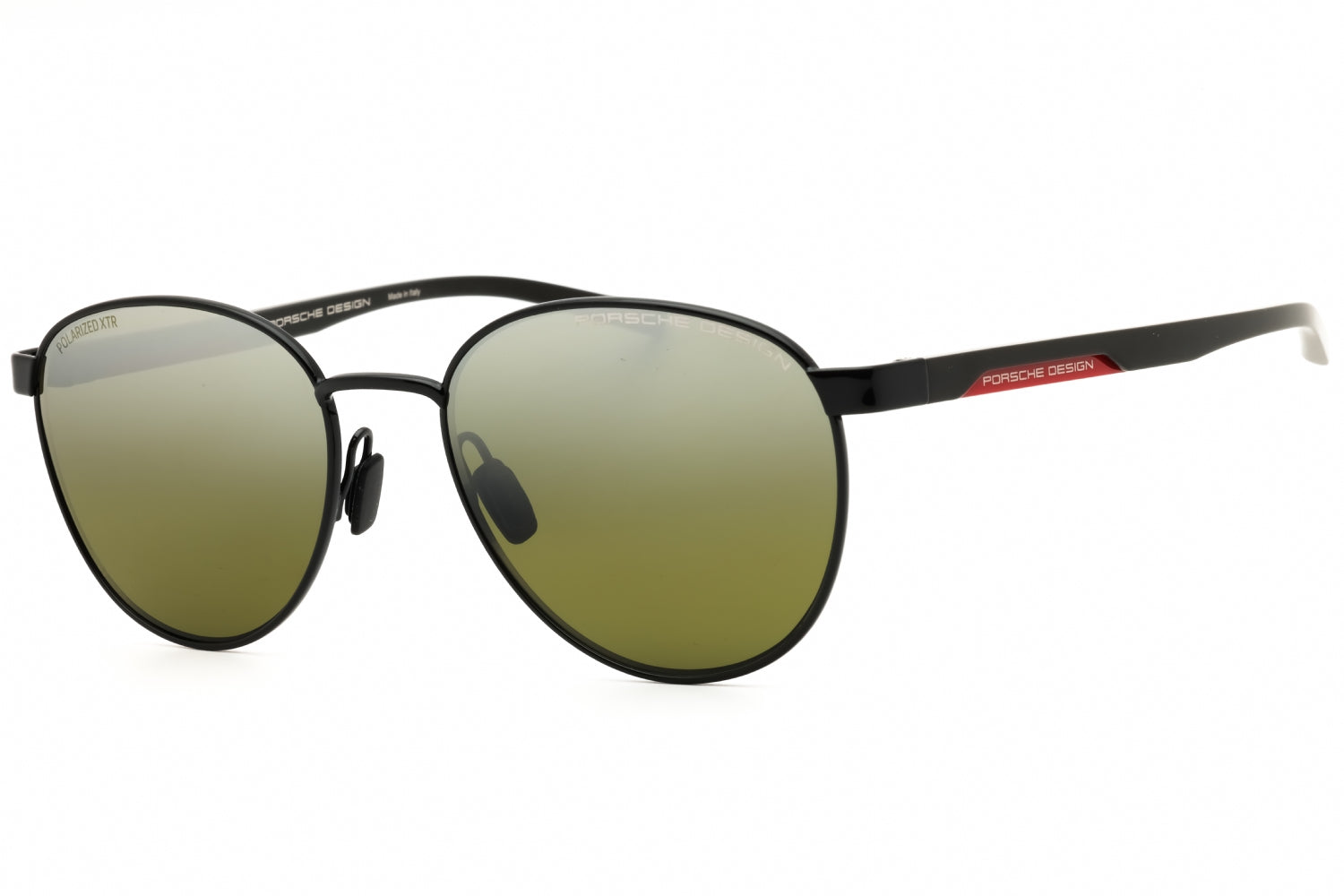Porsche P8945 Round Metal Sunglasses — Black by Porsche
