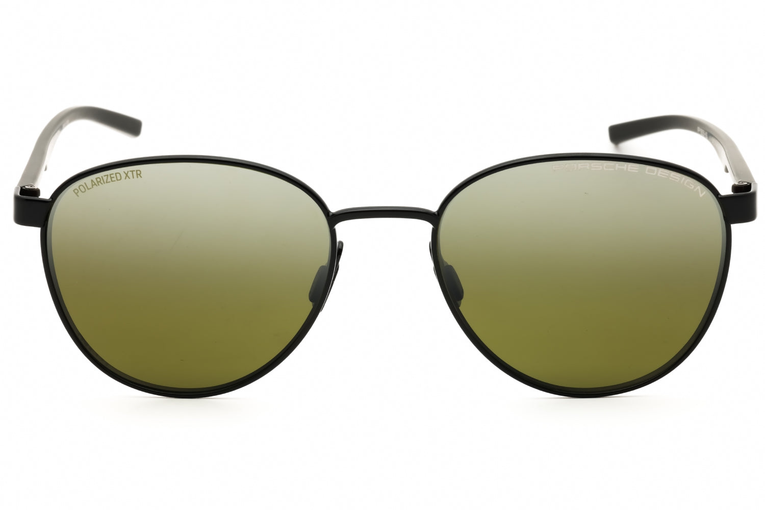 Porsche P8945 Round Metal Sunglasses — Black, view 2