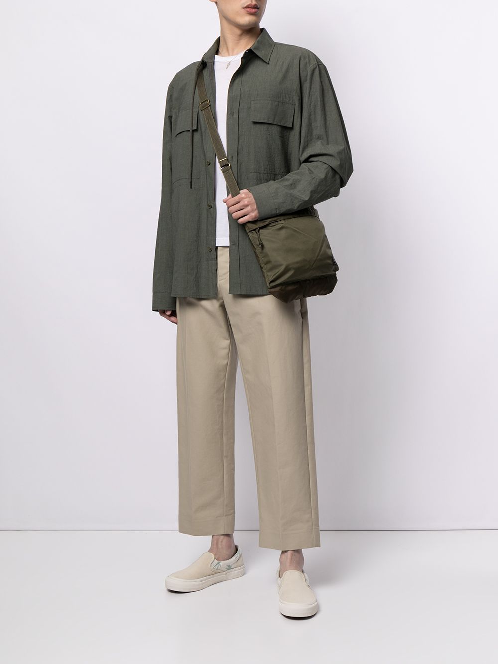 Porter Force Crossbody Bag — Olive, view 2