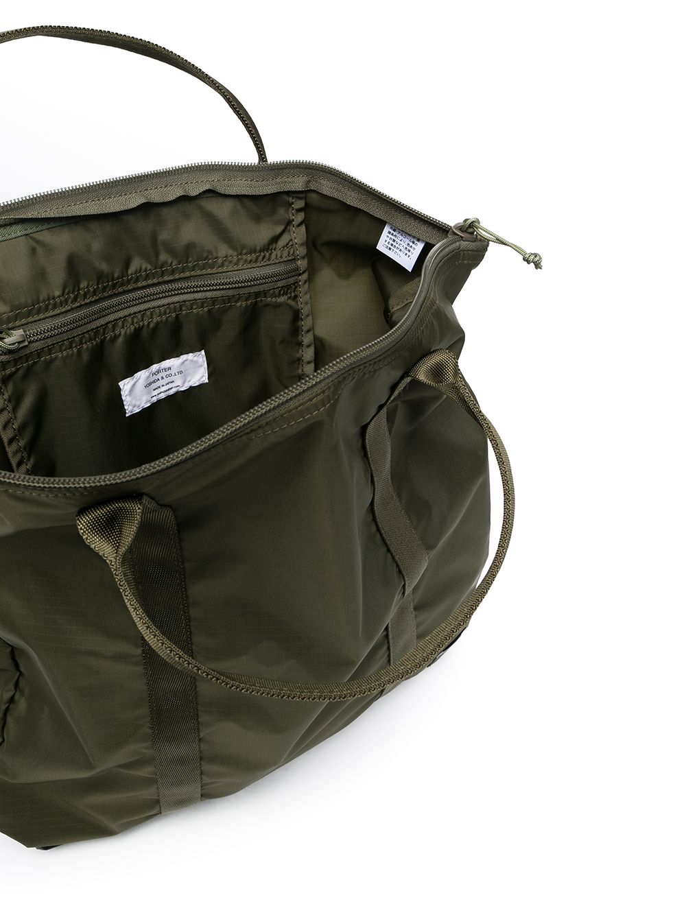 Porter Nylon Tote Bag — Olive, view 2