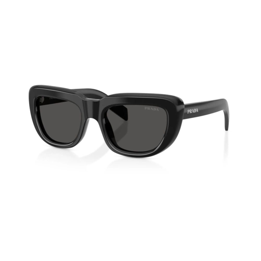 Prada 0PR Cat-eye Acetate Sunglasses — Black, view 2