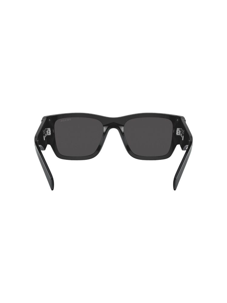 Prada 0PR Acetate Square Sunglasses — Black, view 4
