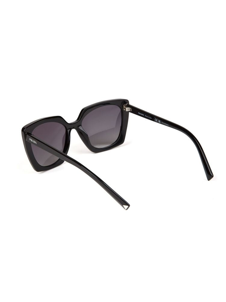 Prada 0PR Black Acetate Sunglasses — Black, view 3