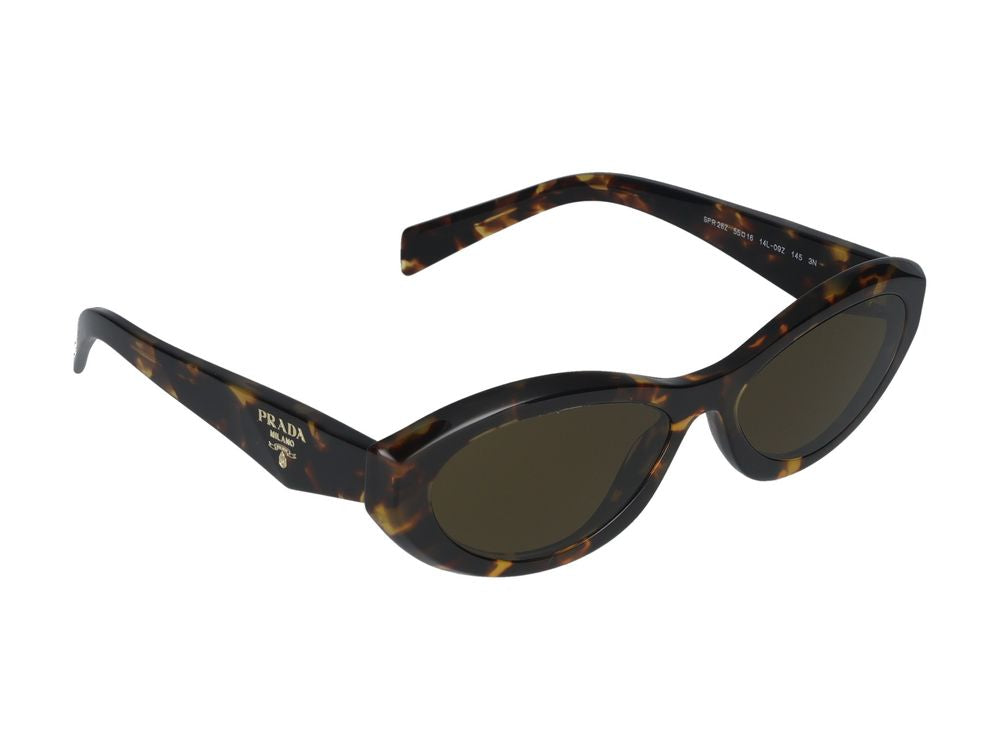 Prada 0PR Tortoiseshell Acetate Sunglasses — Tortoiseshell, view 3
