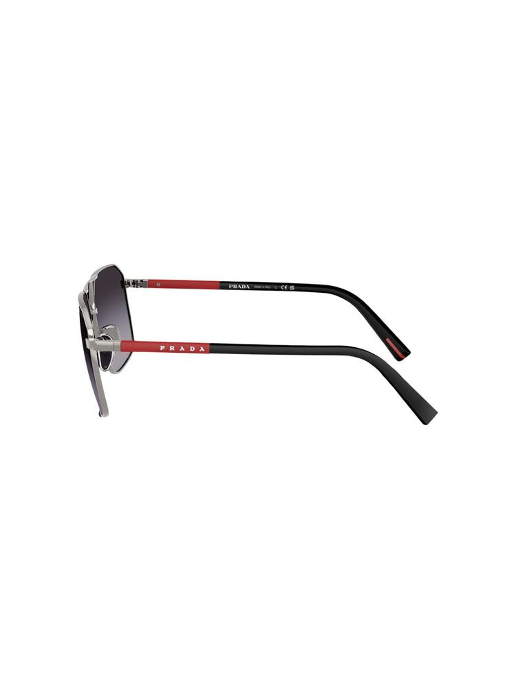 Prada 0PS Aviator Sunglasses — Gray, view 4