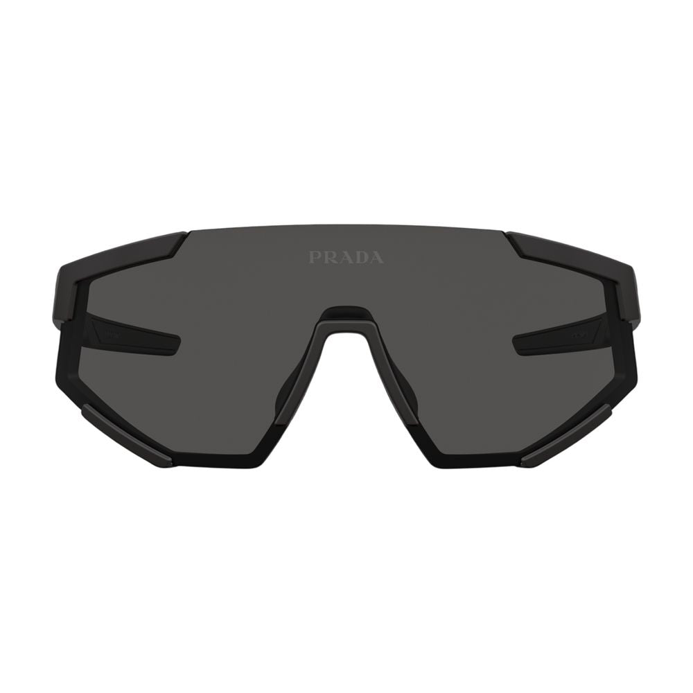 Prada 0PS04WS-DG006F39 Tinted Lens Shield Sunglasses — Black by Prada