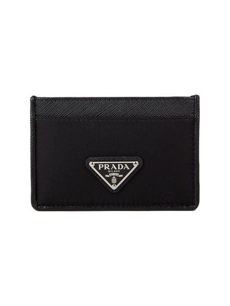 Prada Leather Card Case — Black, view 2