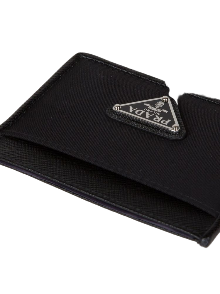 Prada Leather Card Case — Black, view 3