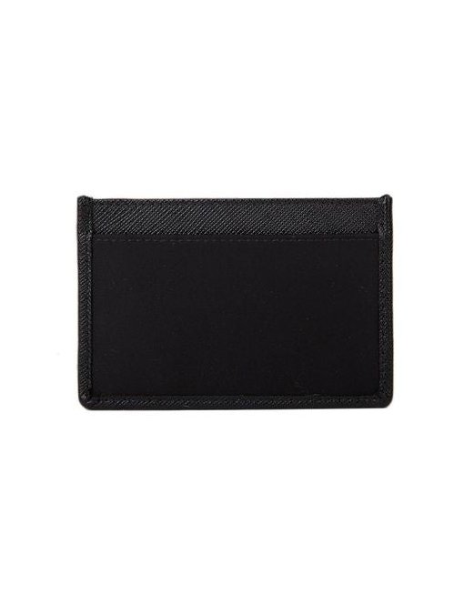 Prada Leather Card Case — Black, view 4