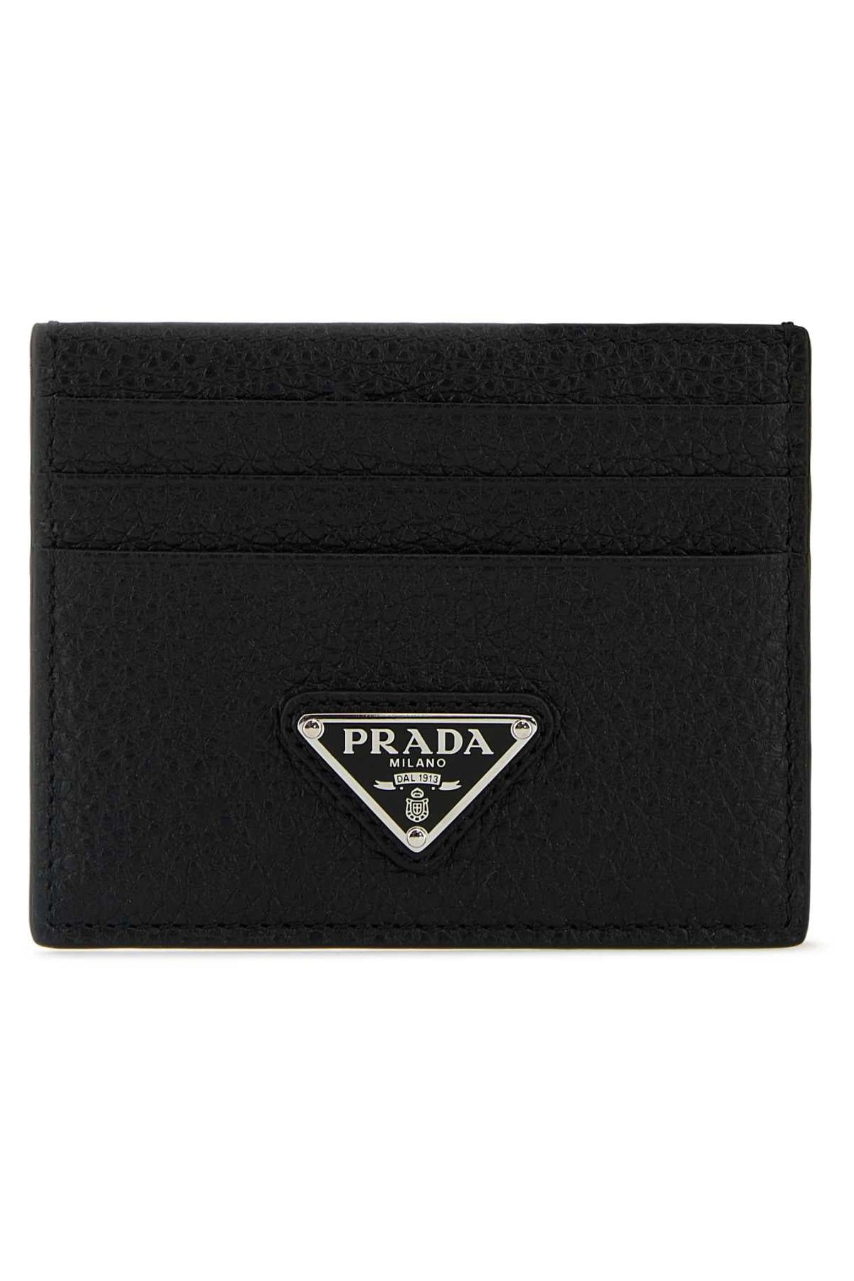 Prada Saffiano Leather Card Case — Black by Prada