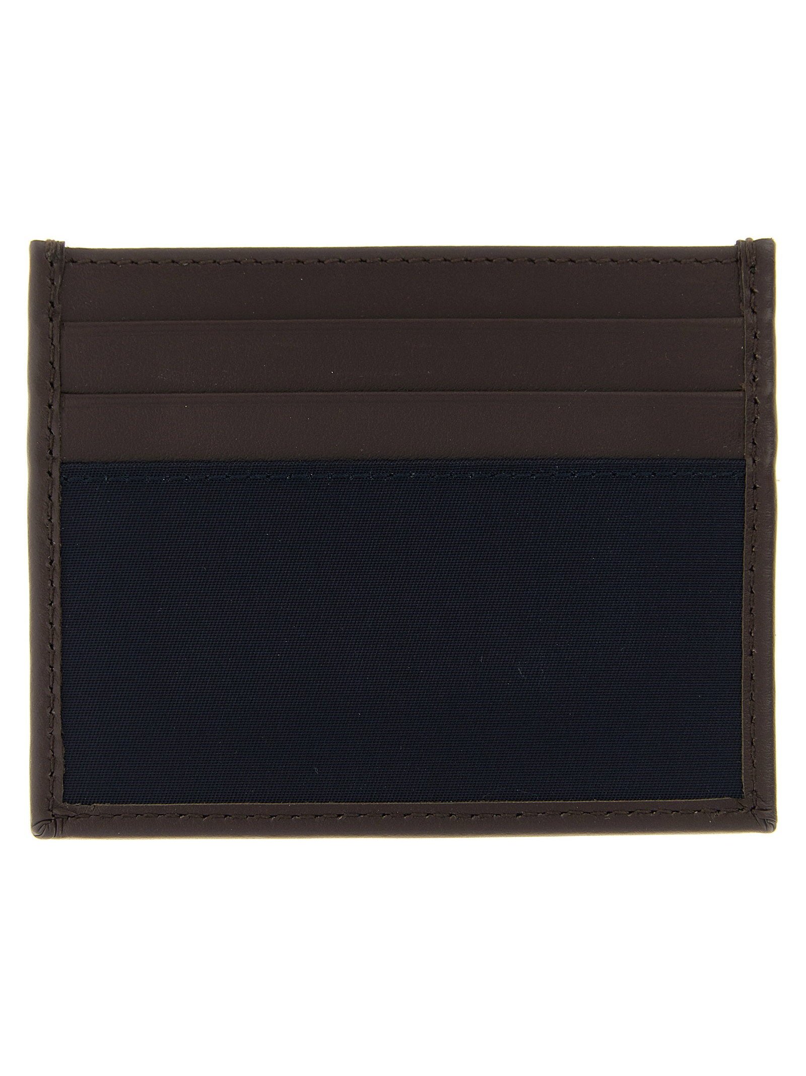 Prada Nylon and Leather Card Case — Brown, view 2
