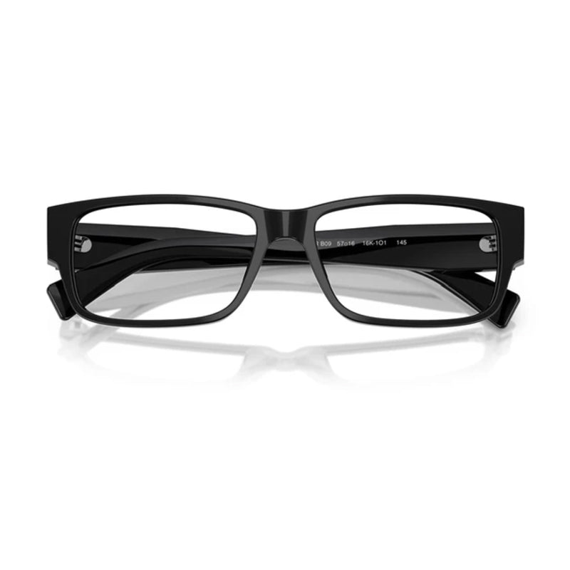 Prada Rectangle Full Rim Eyeglasses — Black, view 2