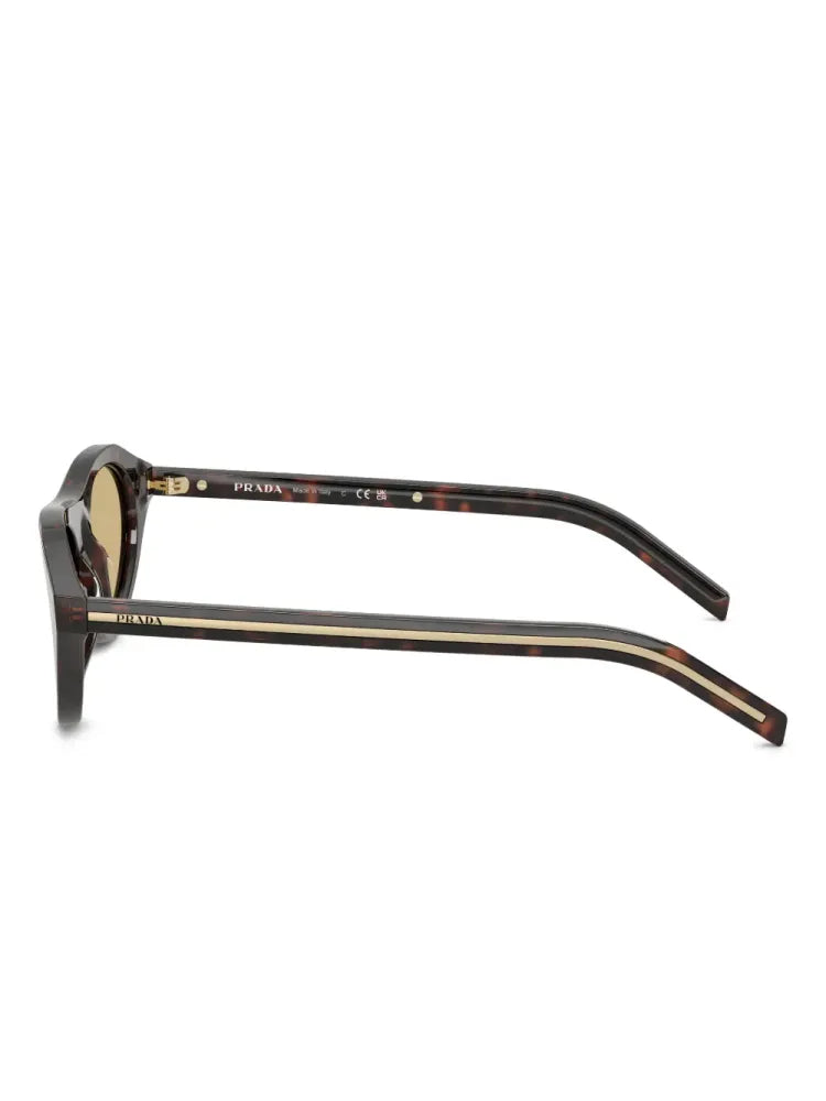 Prada Eyewear PRB15S Tortoiseshell Acetate Sunglasses — Brown, view 3