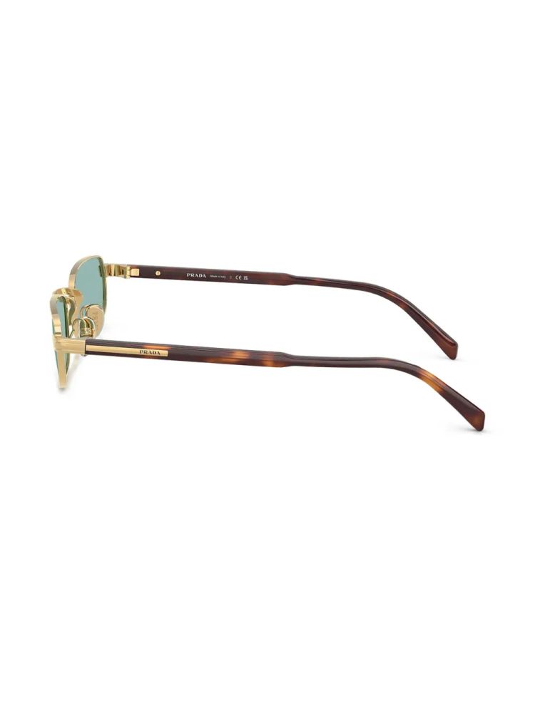 Prada Eyewear PRB54S5AK40K Gold Metal Frame Sunglasses — Gold, view 3