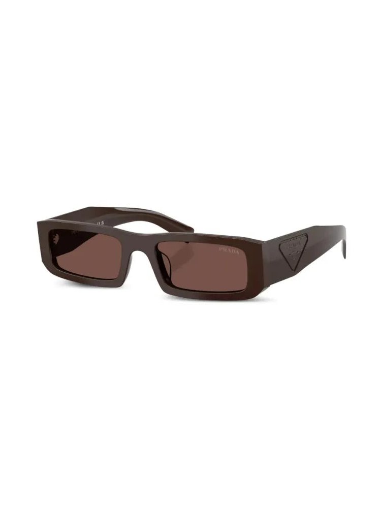 Prada Eyewear PRD09SD Rectangular Sunglasses — Brown, view 2