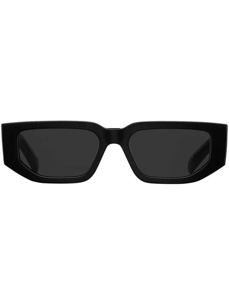 Prada Eyewear SPR09ZC054E1AB Rectangular Sunglasses — Black by Prada Eyewear