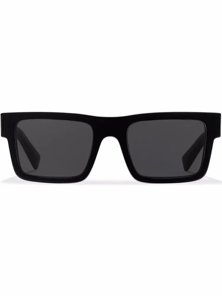 Prada Eyewear SPR19WCA052E1AB Slate Gray Lenses Sunglasses — Black by Prada Eyewear