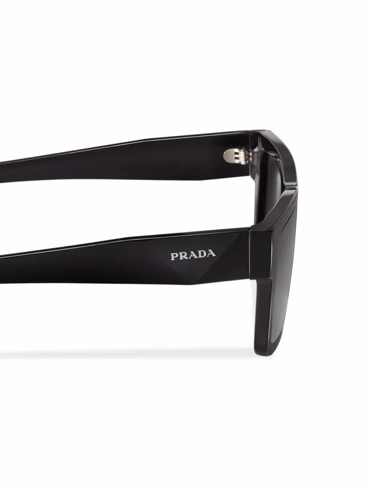 Prada Eyewear SPR19WCA052E1AB Slate Gray Lenses Sunglasses — Black, view 3